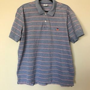 Mens BROOKS BROTHERS Short Sleeve 100% Cotton Polo Slim Fit-Size XXL Gray/Orange
